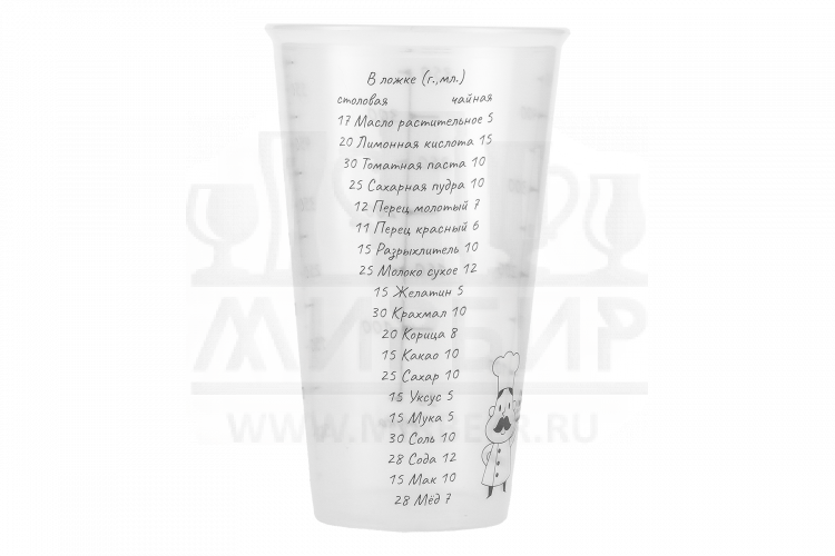 Стакан пластиковый мерный 0,6 л
